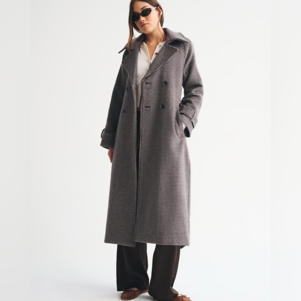 Abercrombie Dad Coat 🖤 Wool Trench Coat